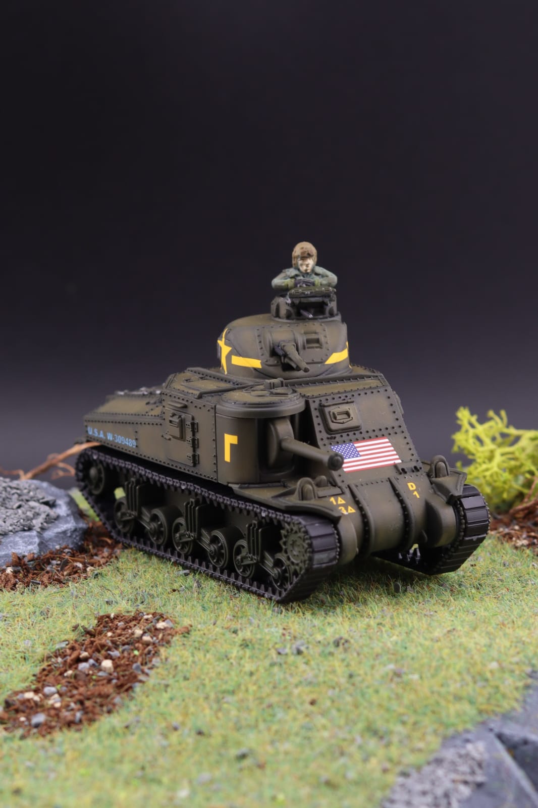 1/72 M3 American Medium Tanks (x3)